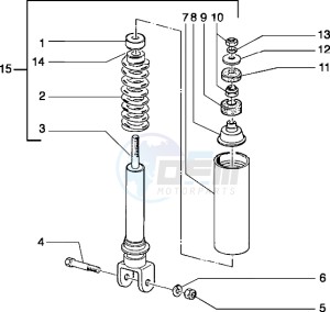 Typhoon 50 X drawing Rear Shock absorber