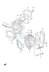 DF 25 V-Twin drawing Cylinder Head