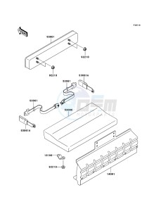 MULE 3010 DIESEL 4x4 KAF950B6F EU drawing Seat