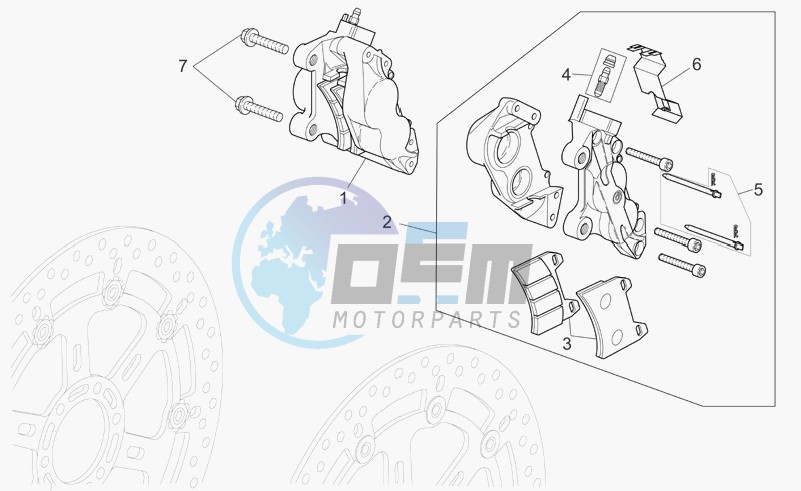 Front brake caliper