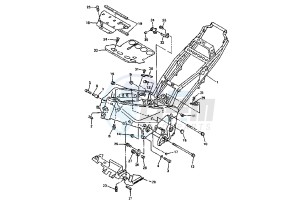 YZF R1 1000 drawing FRAME