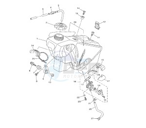 YZ LC 250 drawing FUEL TANK