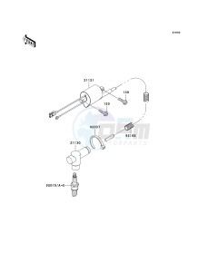 KX 125 M (M3) M3 drawing IGNITION SYSTEM