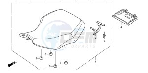 TRX420TM FOURTRAX drawing SEAT