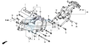 VFR800 drawing FRAME BODY