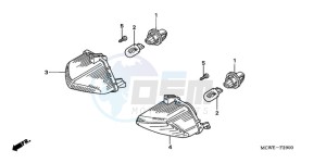 VFR800A9 UK - (E / ABS MME) drawing WINKER