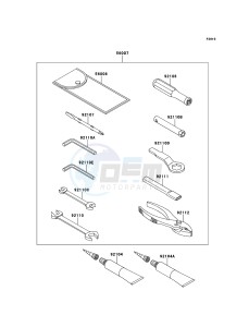 ZZR1400_ABS ZX1400FEF FR GB XX (EU ME A(FRICA) drawing Owner's Tools