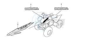 TRX300EX SPORTRAX drawing MARK (TRX300EX'07,'08)