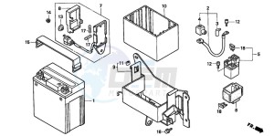 CMX250C REBEL drawing BATTERY