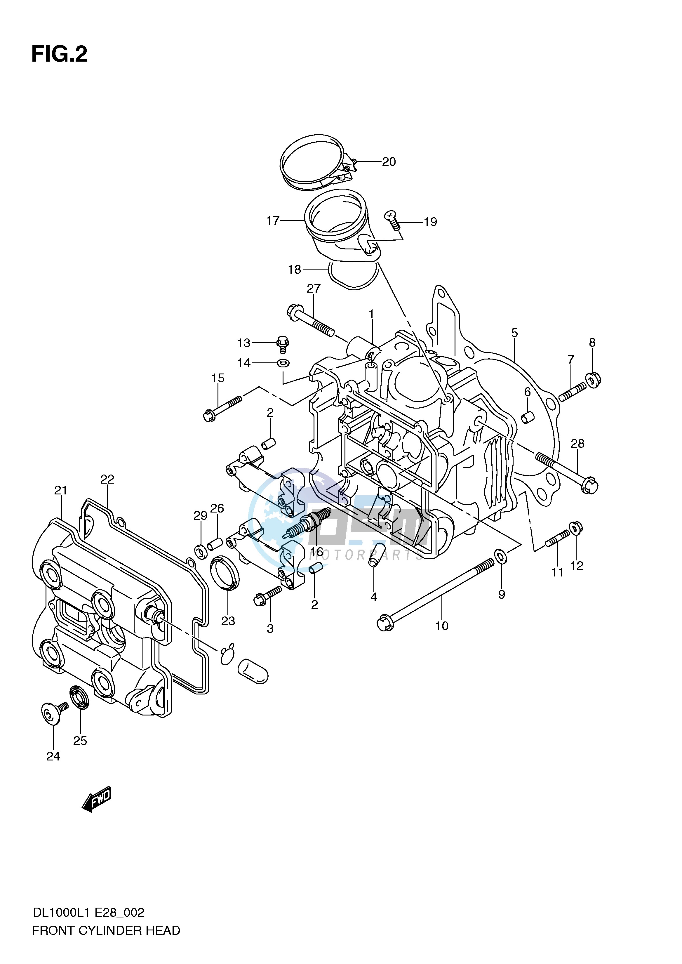 FRONT CYLINDER HEAD