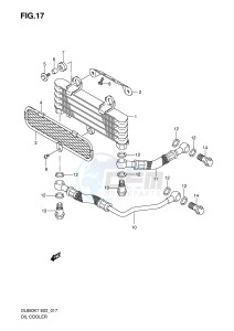 DL650 (E2) V-Strom drawing OIL COOLER