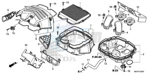 VFR1200XDF CrossTourer - VFR1200X Dual Clutch 2ED - (2ED) drawing AIR CLEANER