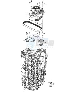 PASSING 125 drawing Alternator Mounting/Belt 48 Volt