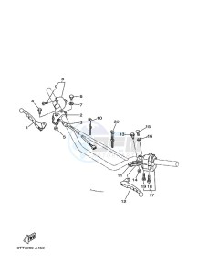 DT125 (3TTV) drawing HANDLE SWITCH & LEVER