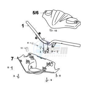 FIGHT XRACE 2 LNDA BE drawing HANDLEBAR