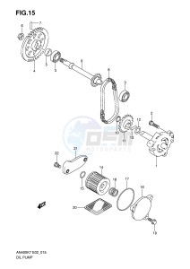 AN400 (E2) Burgman drawing OIL PUMP