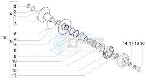 Liberty 125 Leader RST ptt(AU) Austria drawing Driven pulley