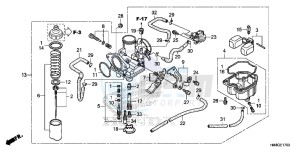 TRX250TME FOURTRAX RECON Europe Direct - (ED) drawing CARBURETOR