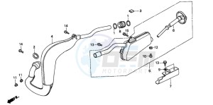 CRM50R drawing EXHAUST MUFFLER