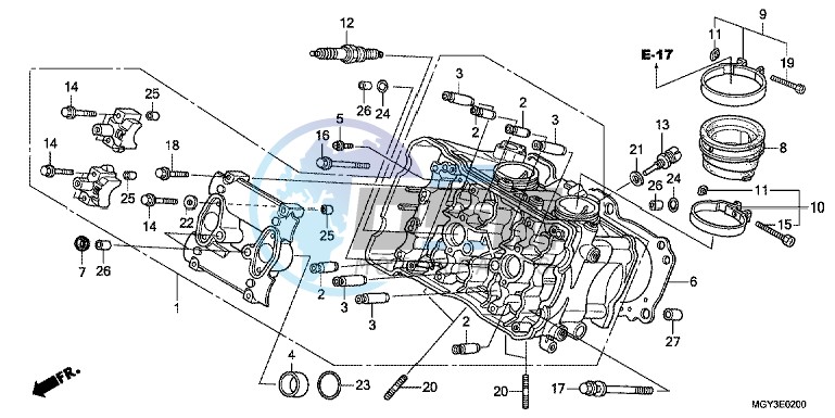 CYLINDER HEAD (FRONT)