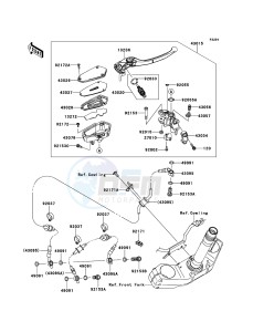 Z750R ZR750NCF UF (UK FA) XX (EU ME A(FRICA) drawing Front Master Cylinder