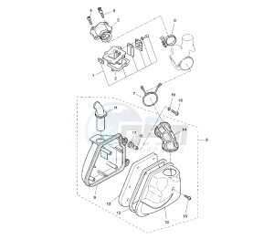 YQ AEROX 50 drawing INTAKE