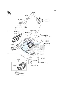 ER-6f EX650CBF GB XX (EU ME A(FRICA) drawing Air Cleaner