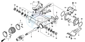 TRX300 FOURTRAX drawing SWINGARM