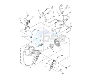 XJ6-S DIVERSION 600 drawing HEADLIGHT