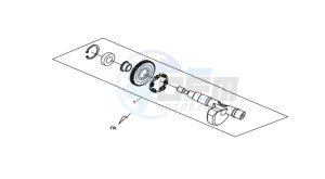 MAXSYM 400 EFI drawing BALANCE SHAFT