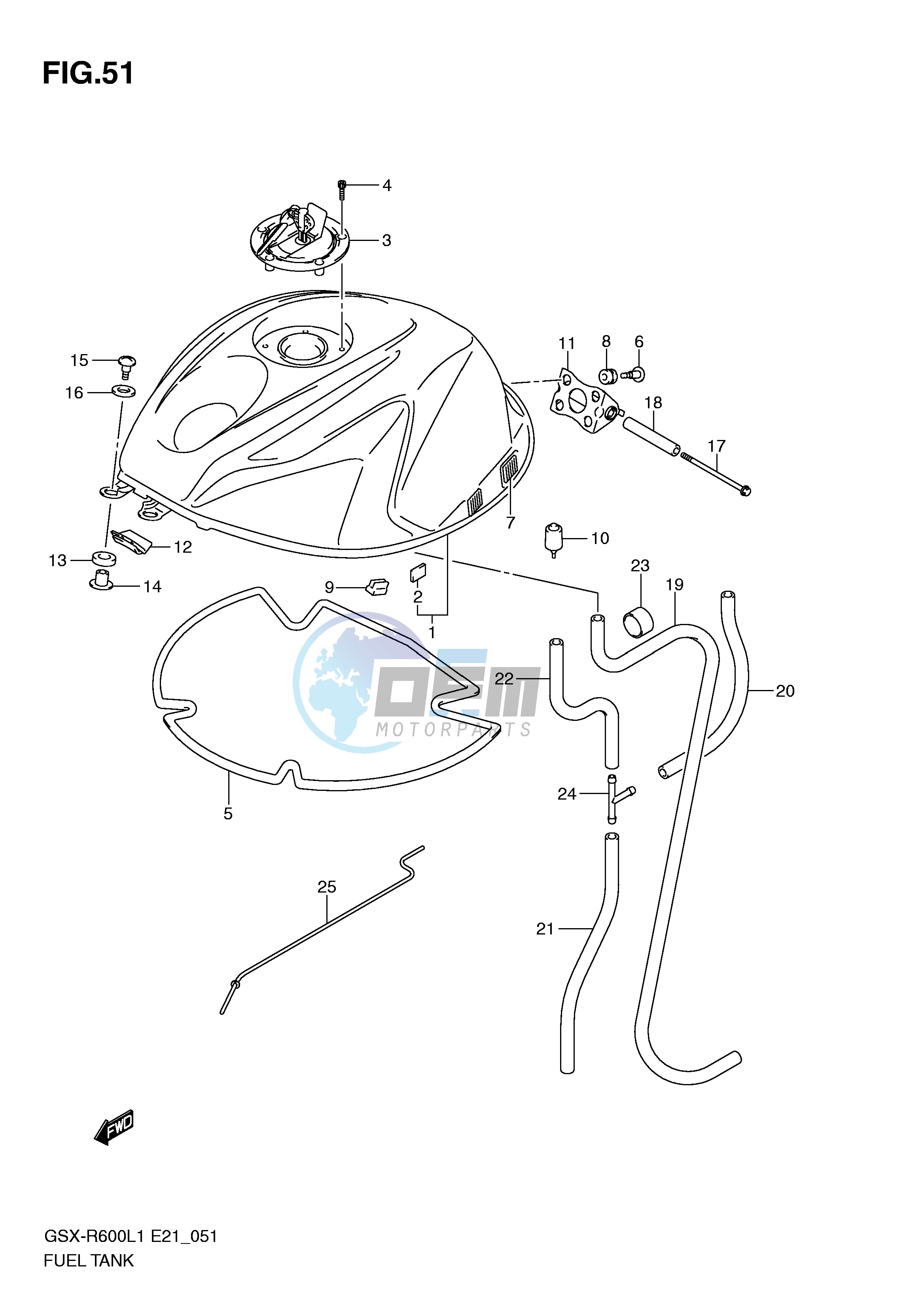 FUEL TANK (GSX-R600L1 E24)