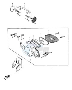 G4 TR (D-E) 100 drawing TAILLIGHT G4TR-B -- 70-73- -