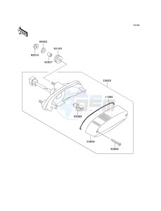 BN 125 A [ELIMINATOR 125] (A4-A8) [ELIMINATOR 125] drawing TAILLIGHT-- S- -