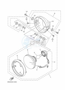 YBR125E YBR125 (BN9F) drawing HEADLIGHT