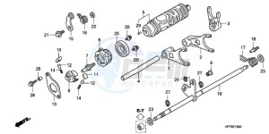 TRX420FA9 Australia - (U) drawing GEARSHIFT FORK