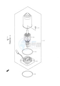 DF 30 drawing PTT Motor Remote Control w/Power Tilt