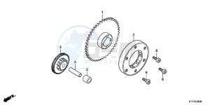 CBR125RSD CBR125RS UK - (E) drawing STARTING CLUTCH