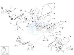 Tuono V4 1100 RR (USA-CND) USA-CND drawing Front body I