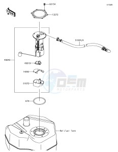 JET SKI SX-R JS1500AHF EU drawing Fuel Pump