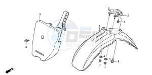 XR80R drawing FRONT FENDER