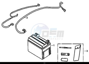 CROX 50 (25 KM/H) (AE05WA-NL) (E4) (L8-M1) drawing BATTERY TOOL BOX