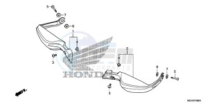 VFR1200XC drawing KNUCKLE GUARD