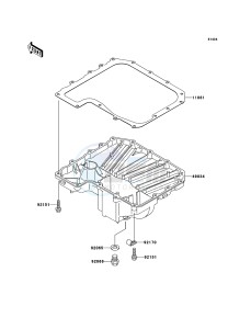 Z1000 ZR1000A6F FR GB XX (EU ME A(FRICA) drawing Oil Pan