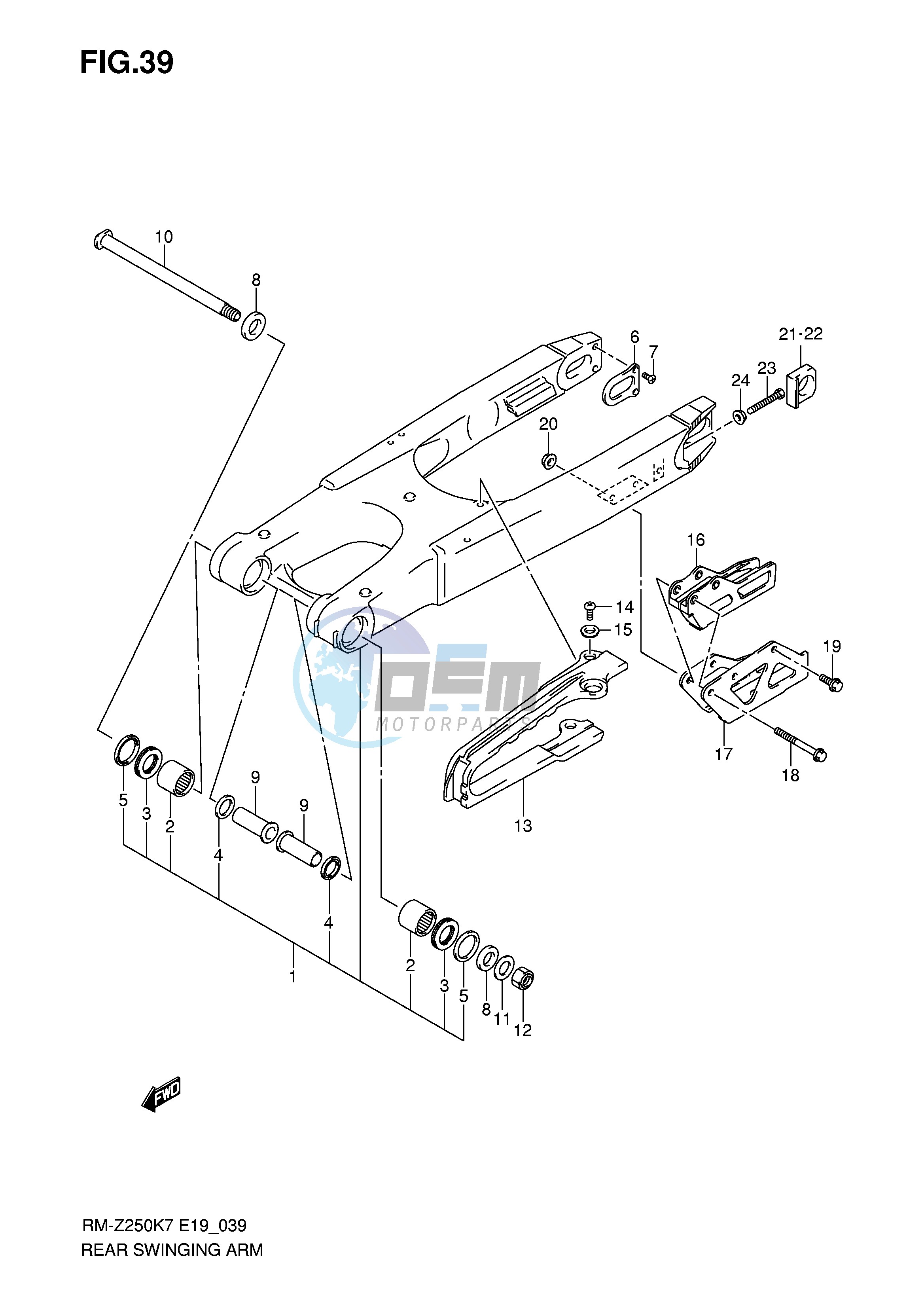 REAR SWINGING ARM