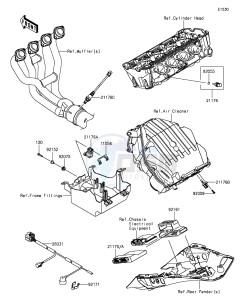 Z1000SX ZX1000LGF FR GB XX (EU ME A(FRICA) drawing Fuel Injection