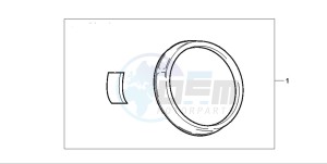 CB600F CB600S drawing METER RING