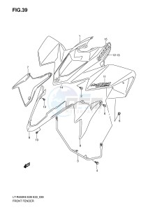 LT-R450 (E28-E33) drawing FRONT FENDER (MODEL K6)