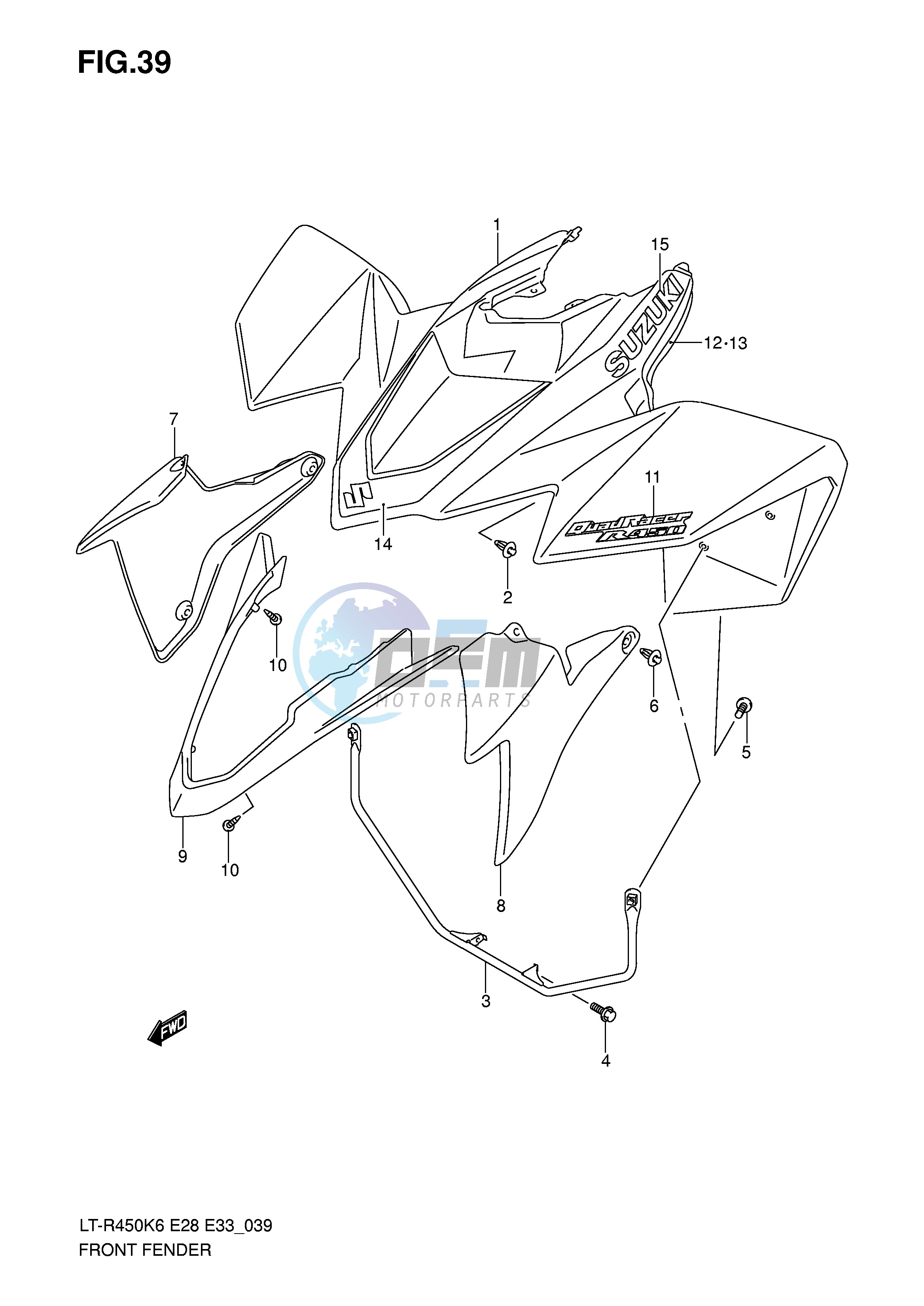 FRONT FENDER (MODEL K6)