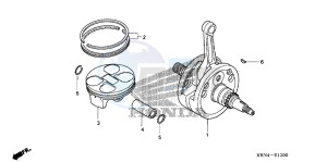 CRF250XC drawing CRANKSHAFT/PISTON