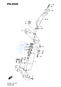 VZR1800BZ BOULEVARD EU drawing STEERING STEM